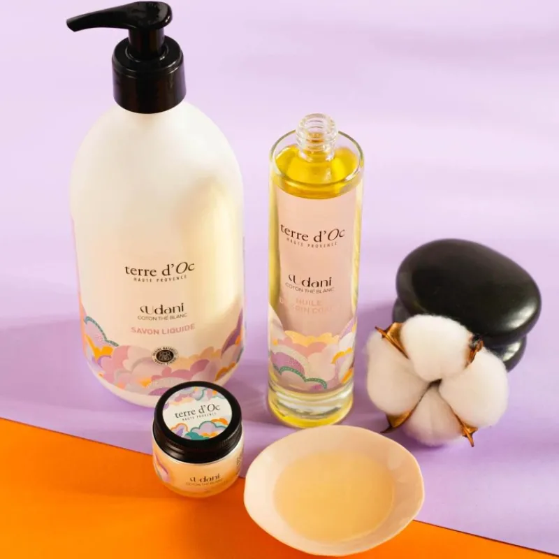 Baume corps Coton the blanc - UDANI soin naturel*terre d'Oc Online