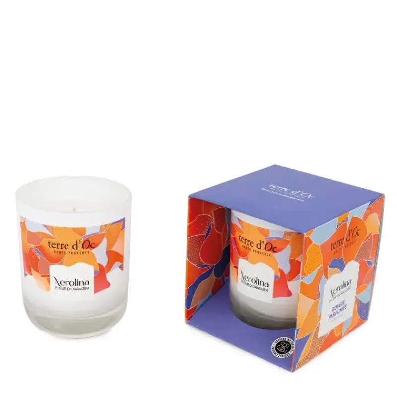Bougie parfumee -  NEROLINA Fleur d'oranger*terre d'Oc New