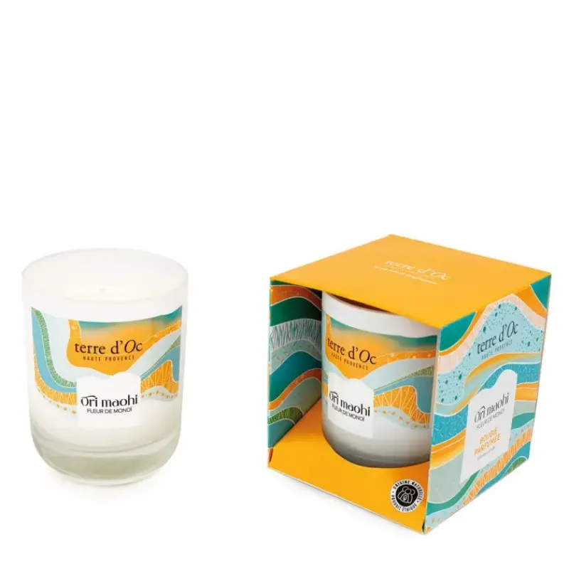 Bougie parfumee - ORI MAOHI Fleur de monoi*terre d'Oc Best Sale