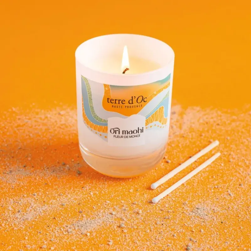 Bougie parfumee - ORI MAOHI Fleur de monoi*terre d'Oc Best Sale