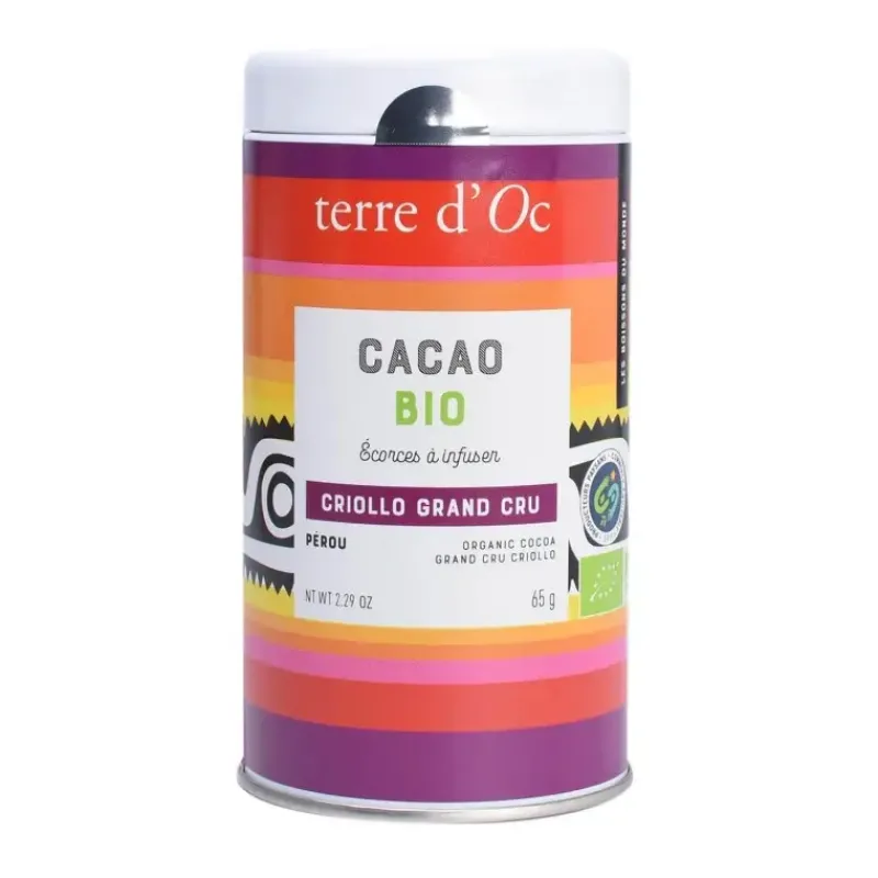 Cacao bio - ecorces a infuser Criollo grand cru*terre d'Oc Discount