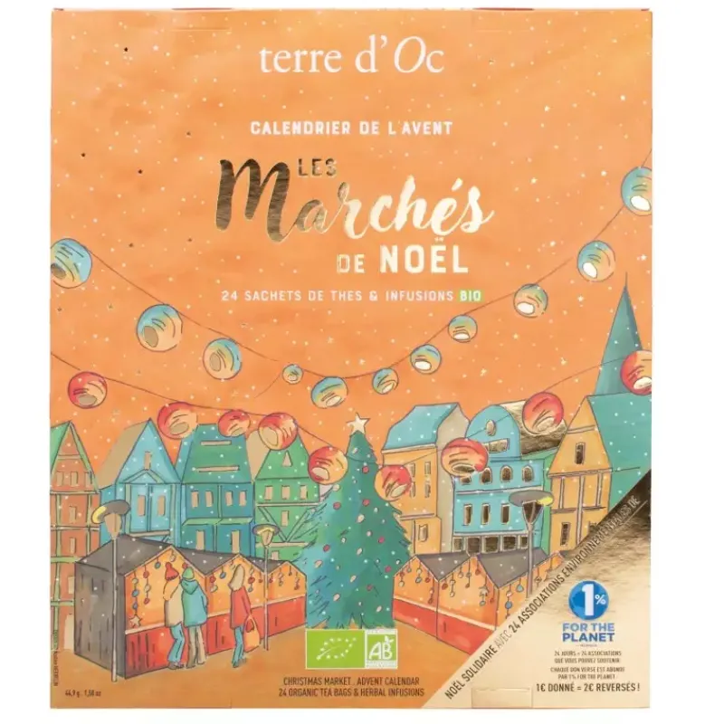 Calendrier de l'Avent the bio 2024 - Les Marches de Noel*terre d'Oc Shop