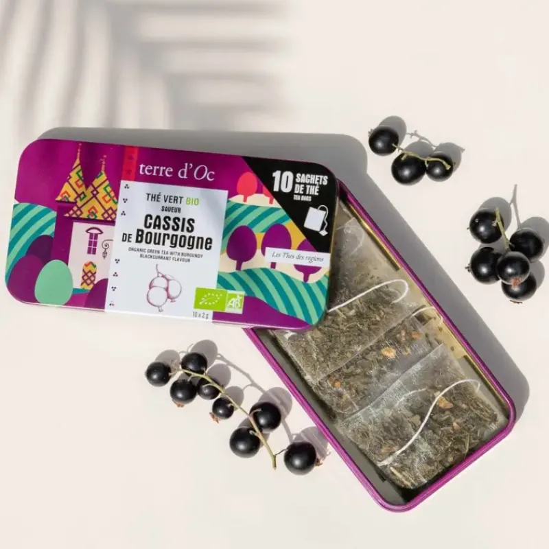 Cassis de Bourgogne - the vert bio en sachets*terre d'Oc Outlet