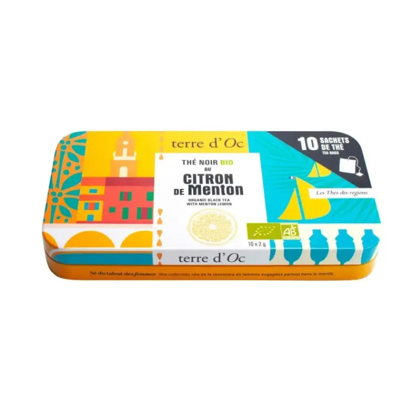 Citron de Menton - the noir bio en sachets*terre d'Oc Best