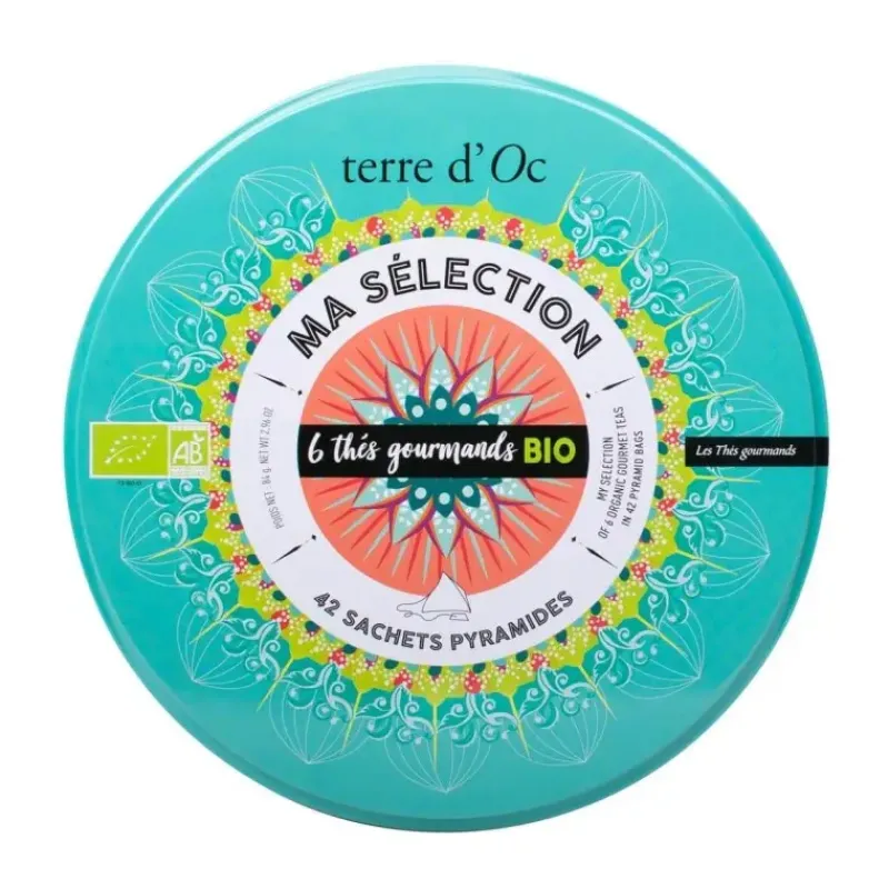 Coffret 42 sachets de thes gourmands bio*terre d'Oc Discount