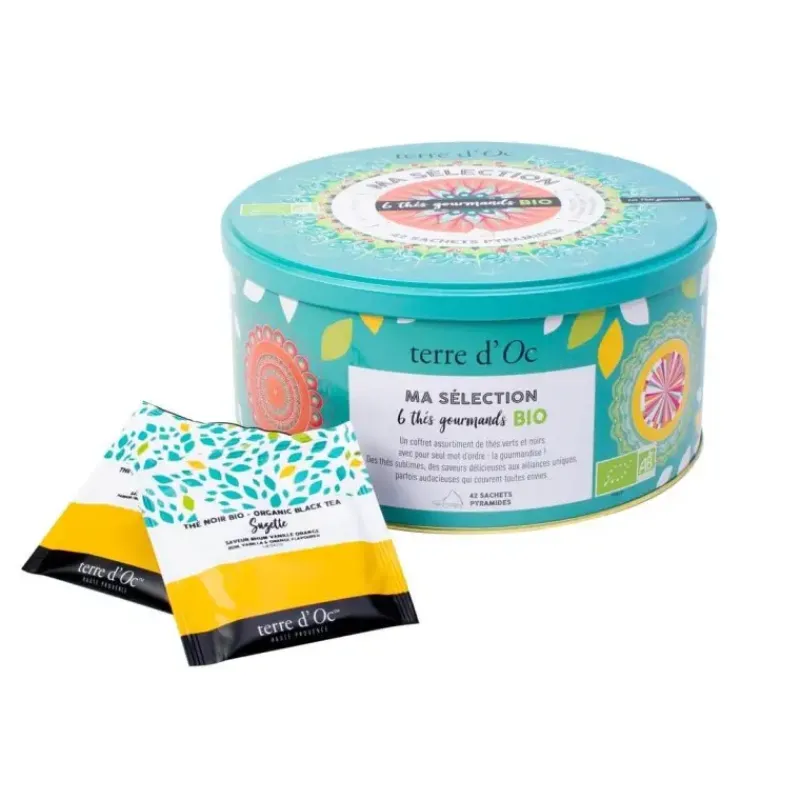 Coffret 42 sachets de thes gourmands bio*terre d'Oc Discount