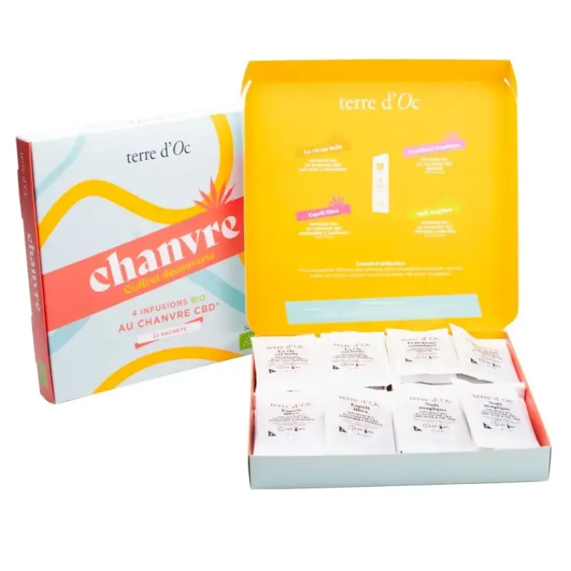 Coffret chanvre BIO - 32 sachets*terre d'Oc Best
