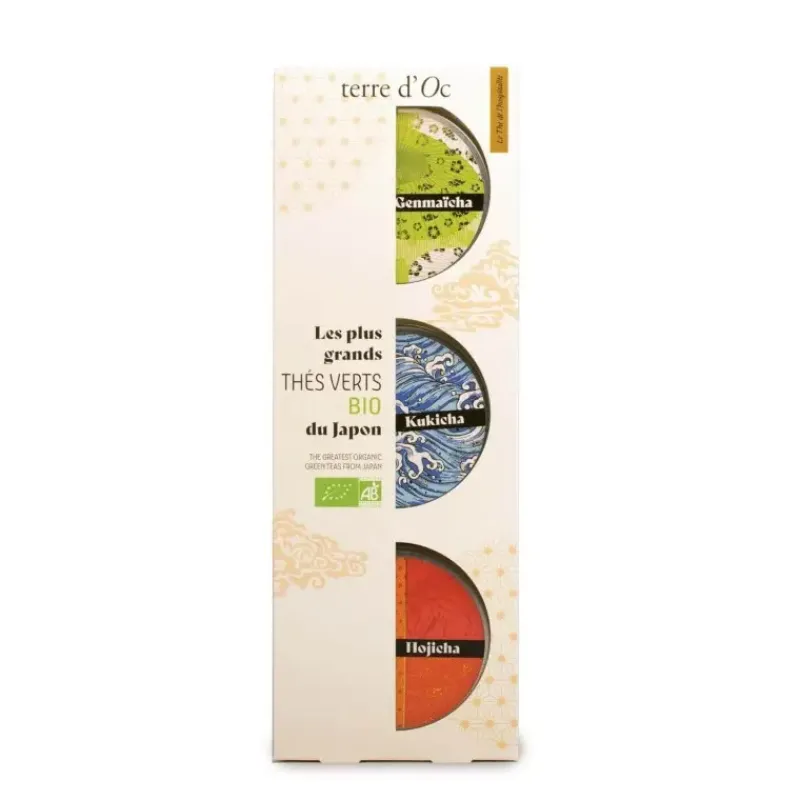 Coffret les grands thes verts BIO - du Japon*terre d'Oc Best