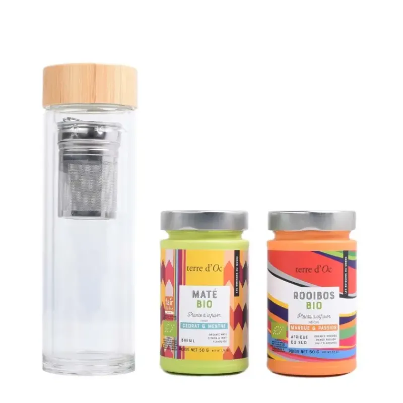 Duo Rooibos Mate bio - et sa thermo theiere*terre d'Oc Shop
