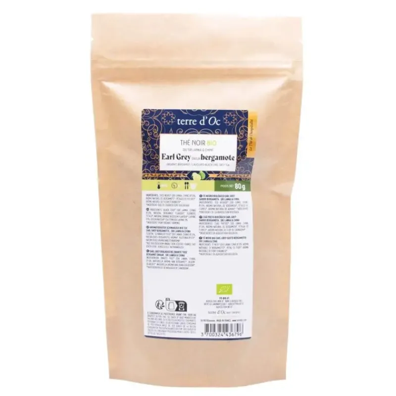 Earl Grey saveur bergamote - recharge the noir bio*terre d'Oc Clearance