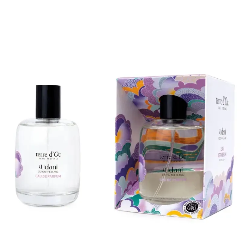 Eau de parfum - Certifiee bio UDANI Coton the blanc*terre d'Oc Store