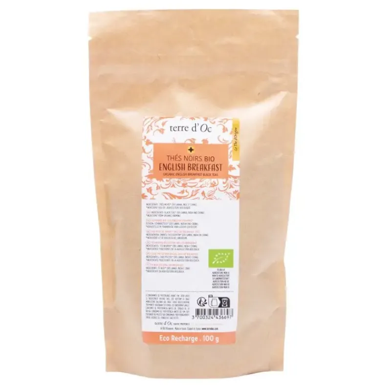 English breakfast - recharge de the noir bio*terre d'Oc Online