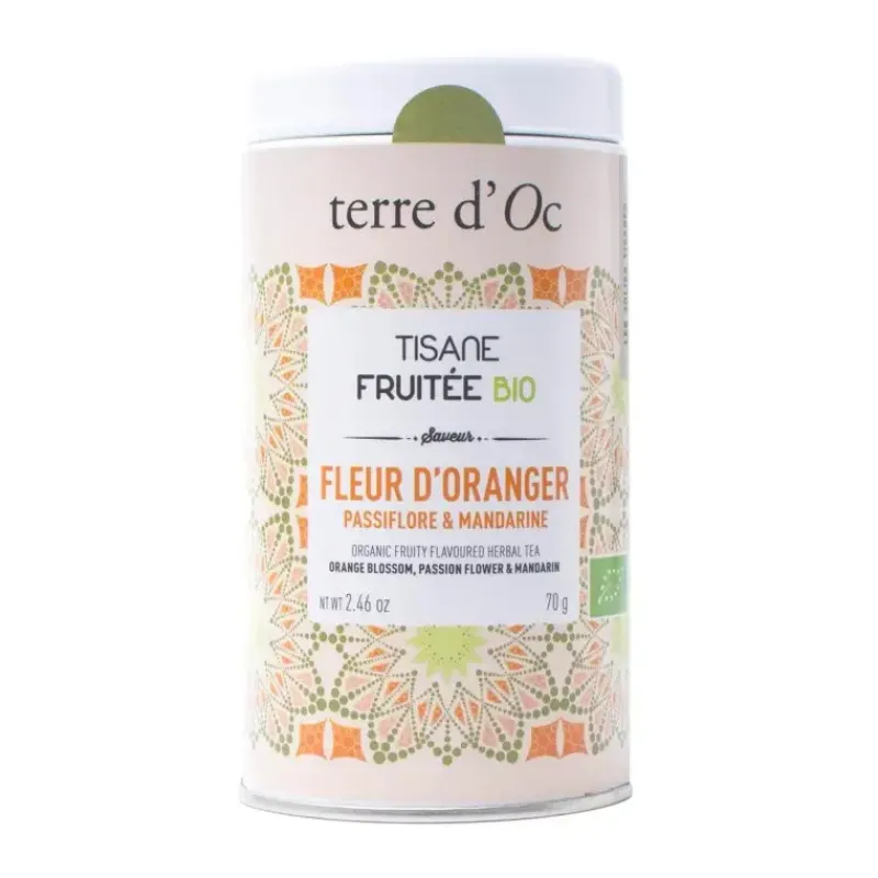 Fleur d’oranger, passiflore, mandarine - Tisane fruitee bio*terre d'Oc Best