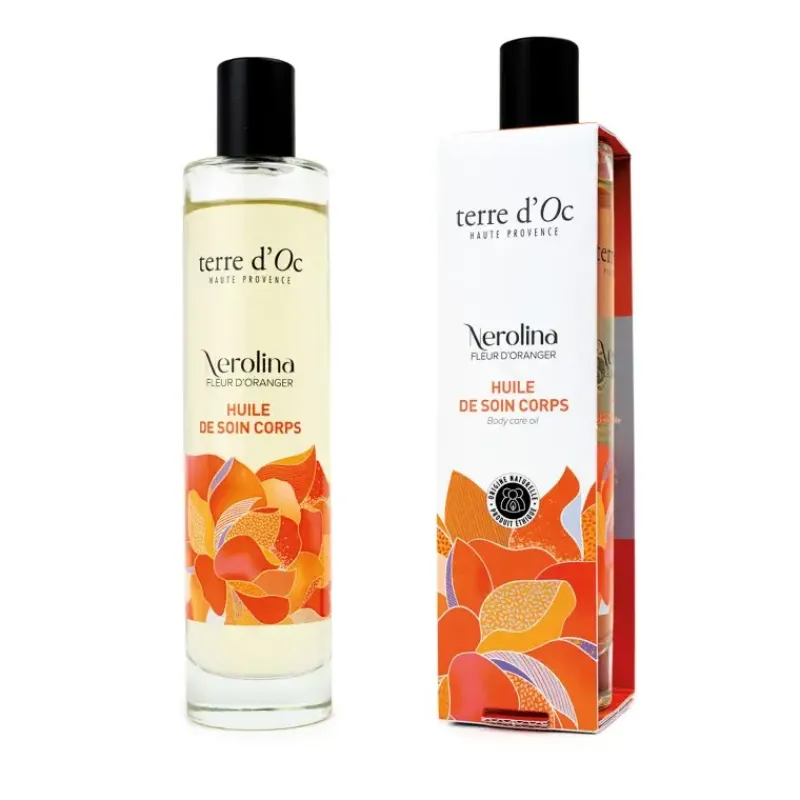 Huile de soin corps bio -  NEROLINA Fleur d'oranger*terre d'Oc Outlet