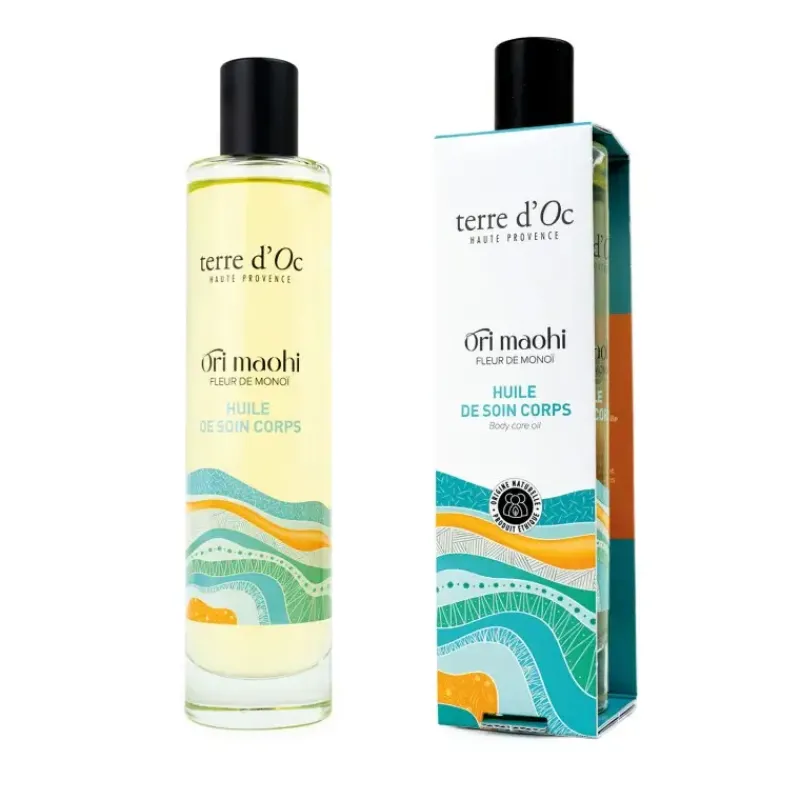 Huile de soin corps bio - ORI MAOHI Fleur de monoi*terre d'Oc Outlet