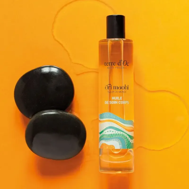 Huile de soin corps bio - ORI MAOHI Fleur de monoi*terre d'Oc Outlet