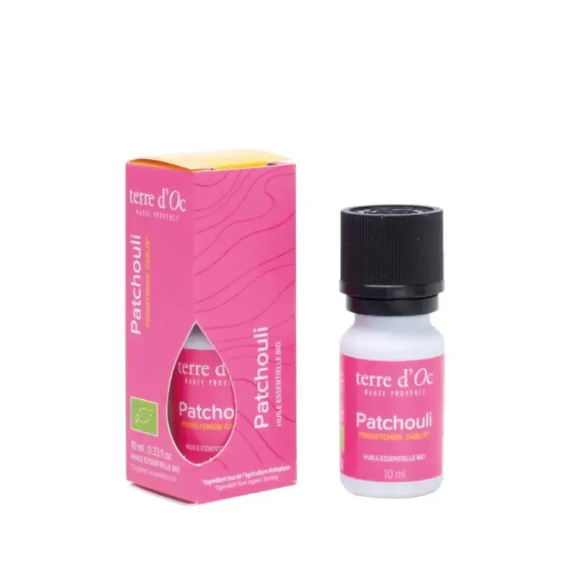 Huile Essentielle BIO Patchouli​ - POGOSTEMON CABLIN*terre d'Oc New