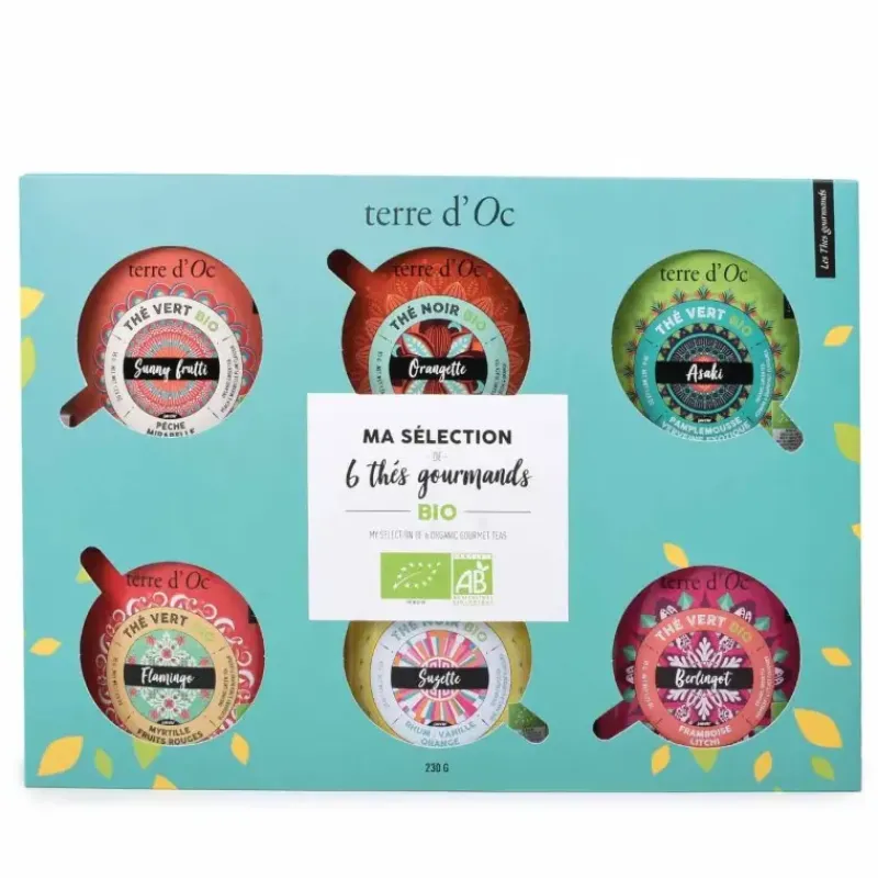 Ma collection de 6 thes gourmands bio*terre d'Oc New