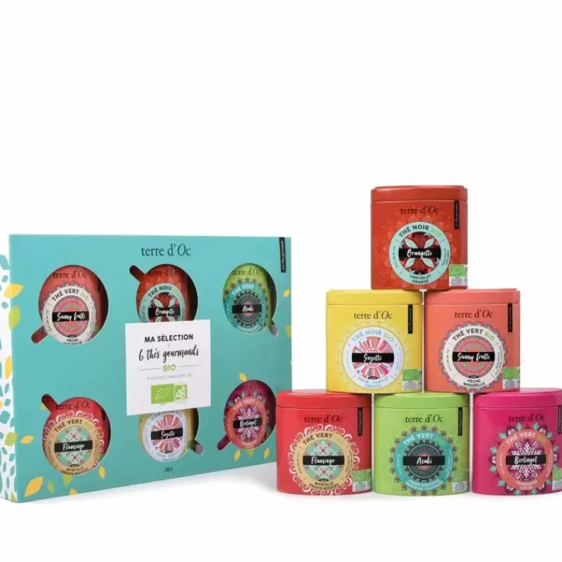 Ma collection de 6 thes gourmands bio*terre d'Oc New