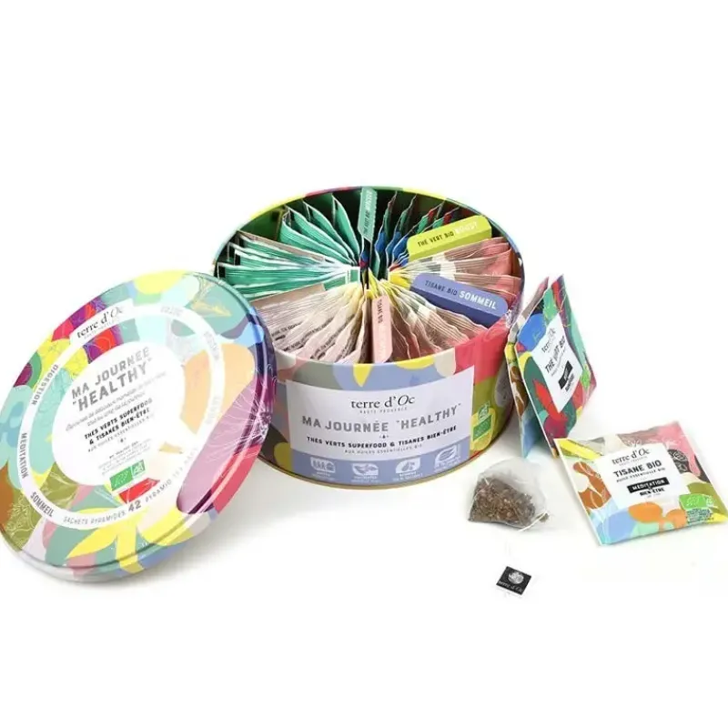 Ma journee “healthy” - 42 sachets thes verts & tisanes BIO*terre d'Oc Online