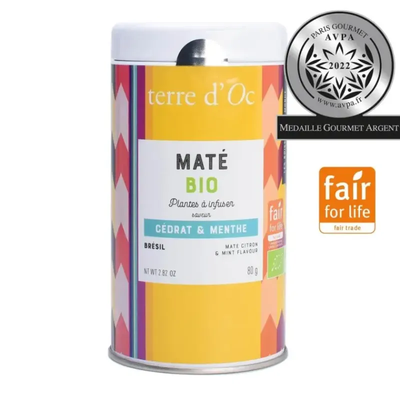 Menthe & cedrat - mate bio equitable FFL*terre d'Oc Outlet