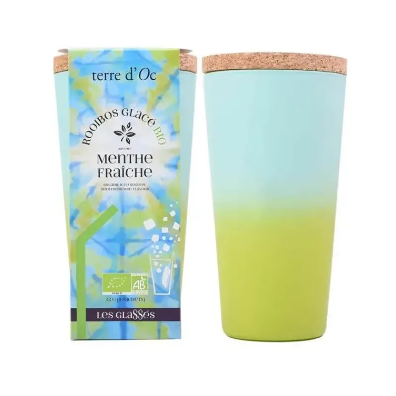 Menthe fraiche - rooibos glace bio 8 SACHETS XXL*terre d'Oc New
