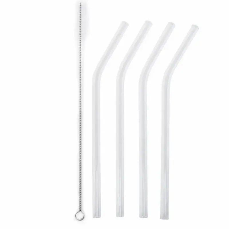 4 pailles de verre + 1 brosse*terre d'Oc Hot