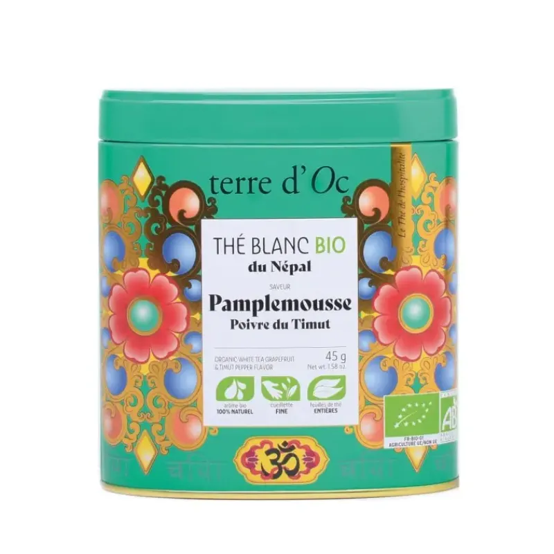 Pamplemousse & poivre du Timut - the blanc bio*terre d'Oc Hot