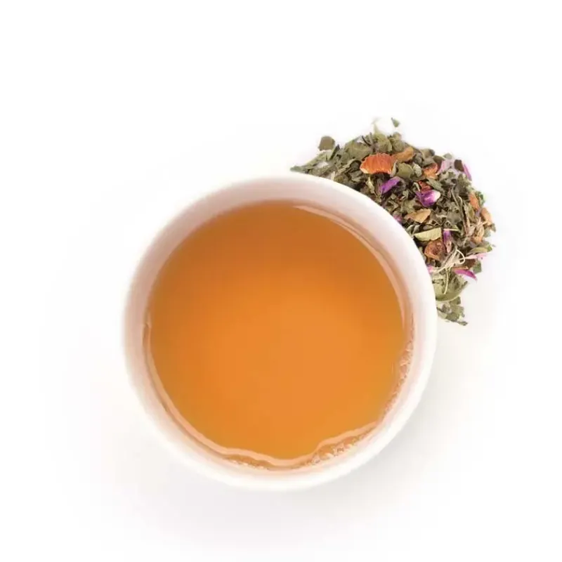 Peche, verveine, orange sanguine - Tisane fruitee bio*terre d'Oc Shop