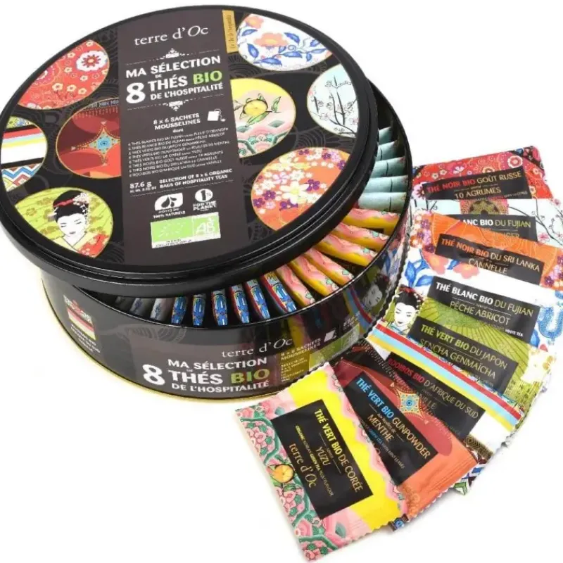 48 sachets mousselines BIO - collection de thes de l'hospitalite*terre d'Oc Online