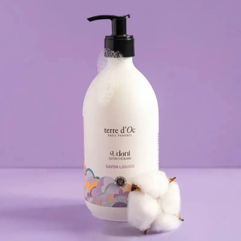 Savon liquide -  Certifie bio UDANI Coton the blanc*terre d'Oc Hot