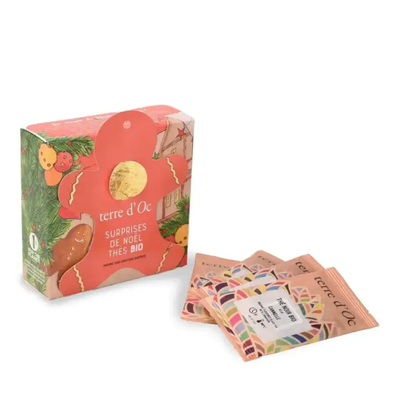 Surprise d'un Noel en Alsace - 8 sachets de thes bio*terre d'Oc Store