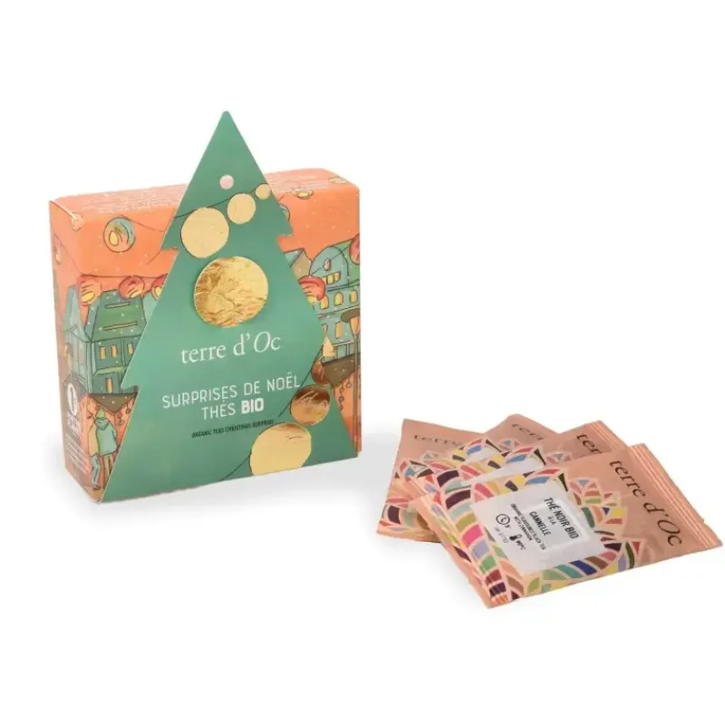 Surprises de Noel en France - 8 sachets de thes bio*terre d'Oc Hot