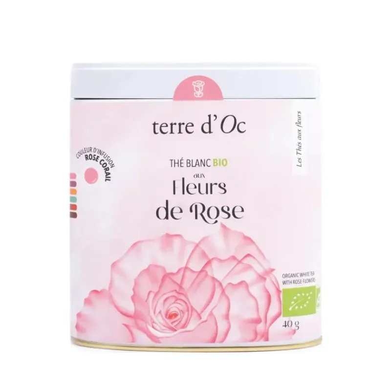 The blanc bio - aux fleurs de rose*terre d'Oc Shop
