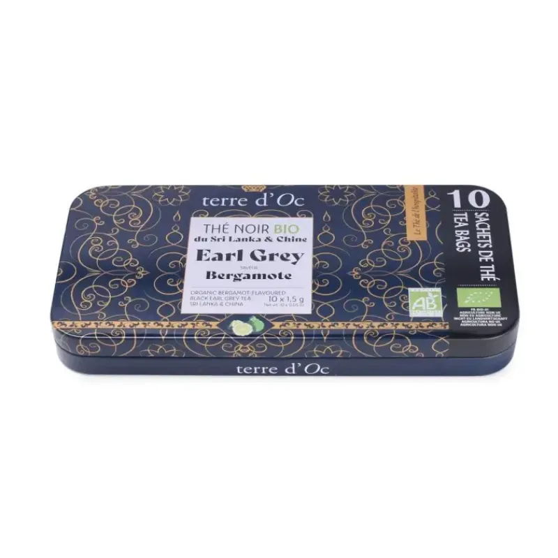 The noir bio Earl Grey bergamote - en sachets*terre d'Oc New