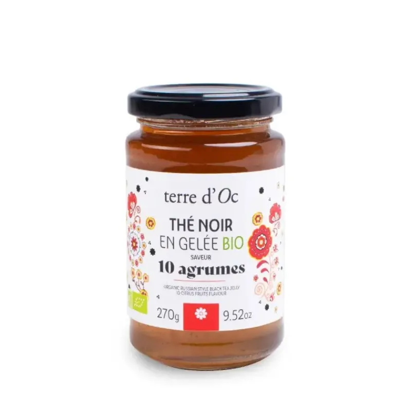 The noir en gelee bio - gout russe saveur 10 agrumes*terre d'Oc Best