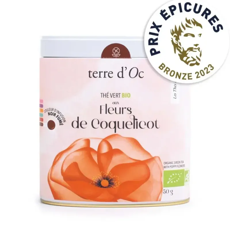 The vert bio - aux fleurs de coquelicot*terre d'Oc Sale
