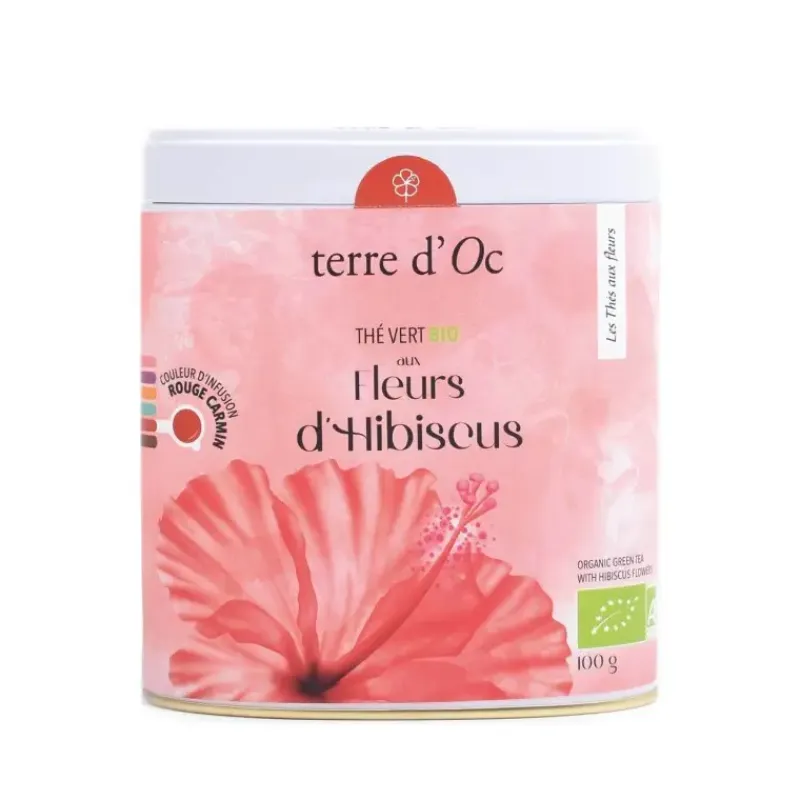 The vert bio - aux fleurs d'hibiscus*terre d'Oc Cheap