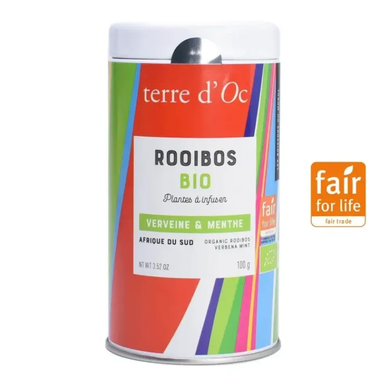Verveine & menthe poivree - rooibos bio equitable FFL*terre d'Oc Online