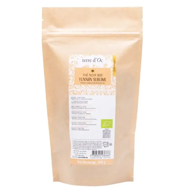 Yunnan - recharge de the noir bio*terre d'Oc Online